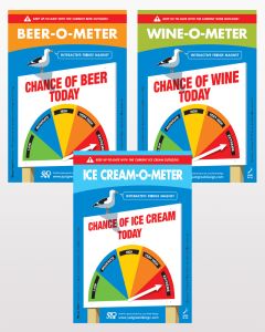 Chance of Beer/Wine/Ice Cream Fridge Magnets