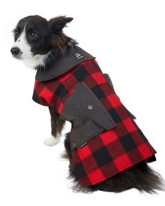 Swanndri Classic Wool Dog Coat Red/Black-XS