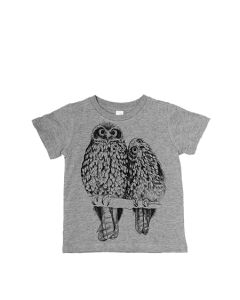 Children's NZ Design Cotton T-Shirt Morepork-4yr