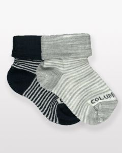 Striped Merino Baby Socks