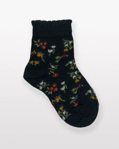 Floral Merino Baby and Children's Socks