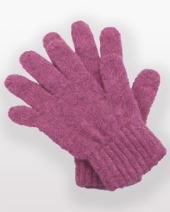 Children&#039;s Possum Merino Gloves Fuchsia-6-8yrs