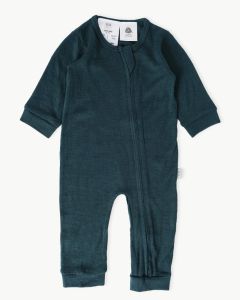 Merino All-in-One Footless Tui Green-0-3