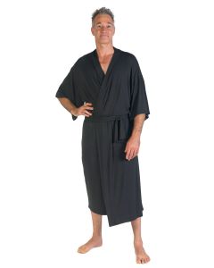 Bamboo Kimono Robe Robe Black-S-M-L