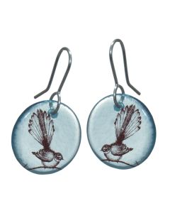 Fantail Recycled Glass Earrings