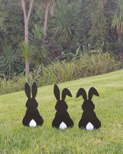 Bunny Family Garden Stakes