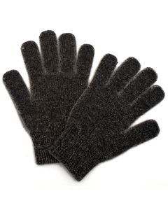 Possum & Wool Double Layer Gloves Coal-L